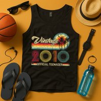 Vintage 2010 Official Teenager 13th Birthday Tank Top