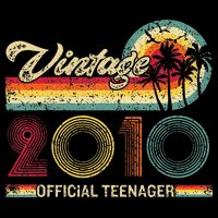 Vintage 2010 Official Teenager 13th Birthday Tank Top