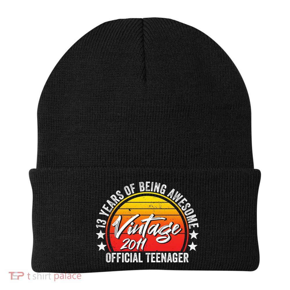 Vintage 2011 OfficialL Teenager 13th Birthday Beanie