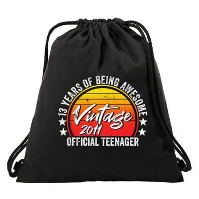 Vintage 2011 OfficialL Teenager 13th Birthday Drawstring Bag