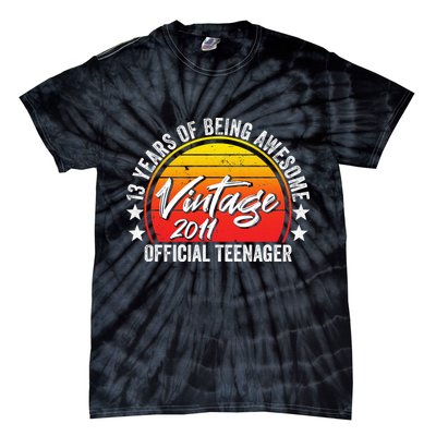 Vintage 2011 OfficialL Teenager 13th Birthday Tie-Dye T-Shirt