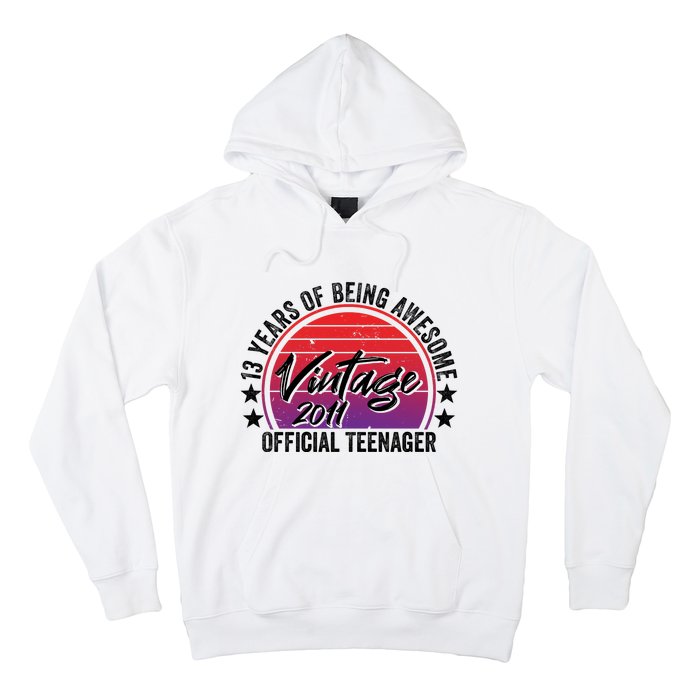 Vintage 2011 OfficialL Teenager 13th Birthday Hoodie