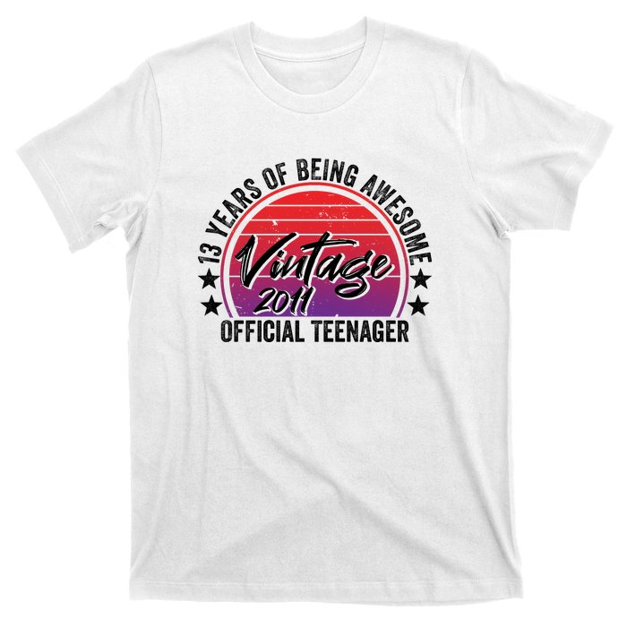 Vintage 2011 OfficialL Teenager 13th Birthday T-Shirt