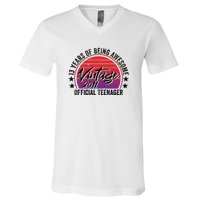 Vintage 2011 OfficialL Teenager 13th Birthday V-Neck T-Shirt