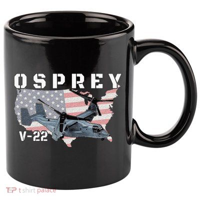 V 22 Osprey Tiltrotor Military Aircraft Helicopter MV 22 11oz C Handle Ceramic Mug