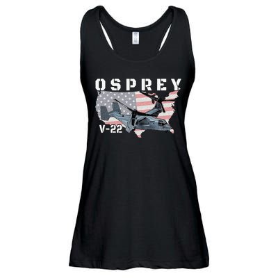 V 22 Osprey Tiltrotor Military Aircraft Helicopter MV 22 Ladies Essential Flowy Tank