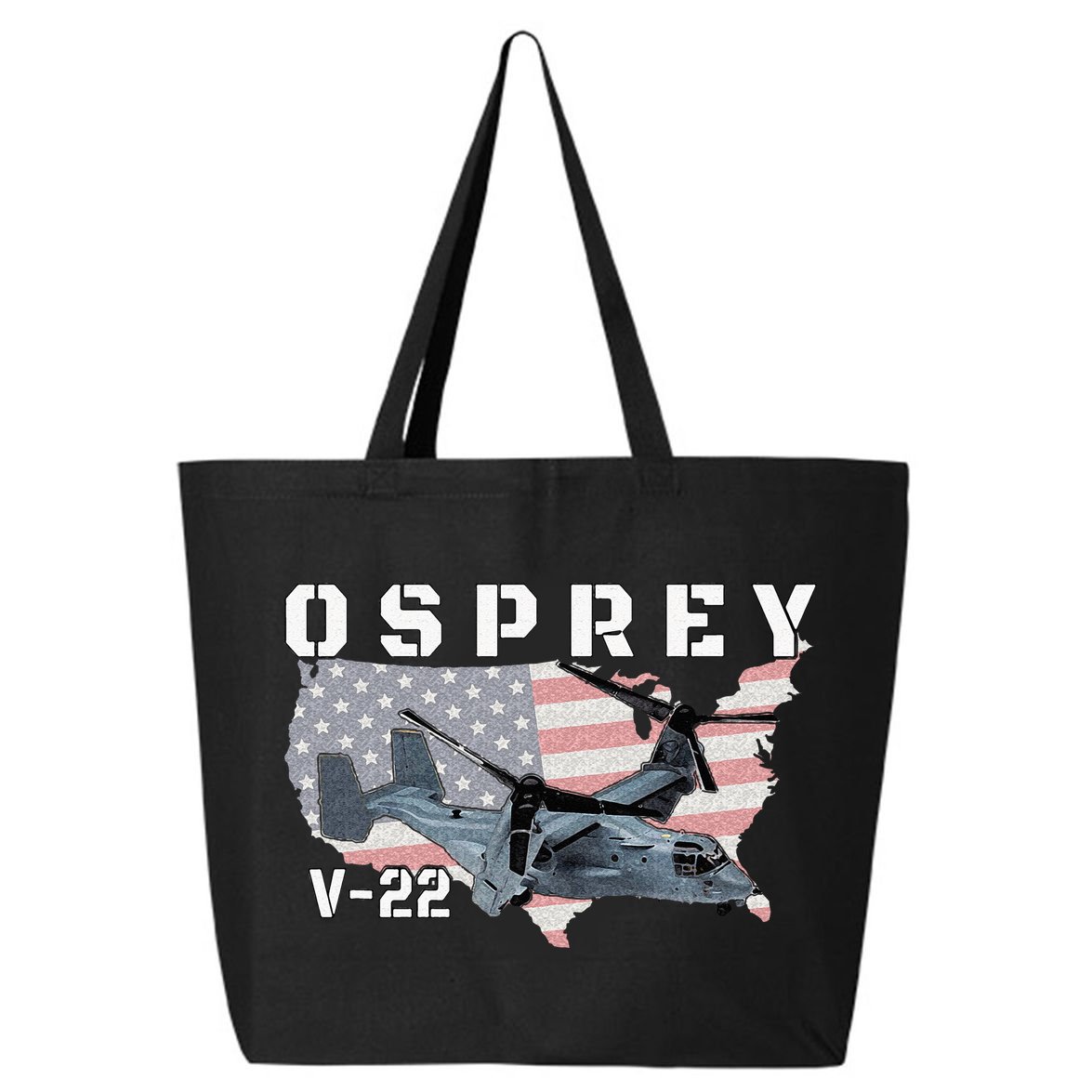 V 22 Osprey Tiltrotor Military Aircraft Helicopter MV 22 25L Jumbo Tote