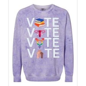 Vote 2024 Presidential Election Human Rights & Lgbtq Colorblast Crewneck Sweatshirt