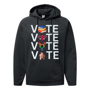 Vote 2024 Presidential Election Human Rights & Lgbtq Performance Fleece Hoodie