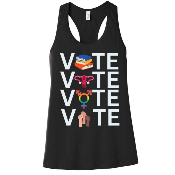 Vote 2024 Presidential Election Human Rights & Lgbtq Women's Racerback Tank