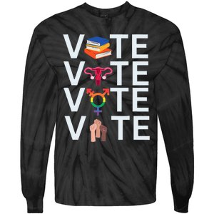 Vote 2024 Presidential Election Human Rights & Lgbtq Tie-Dye Long Sleeve Shirt