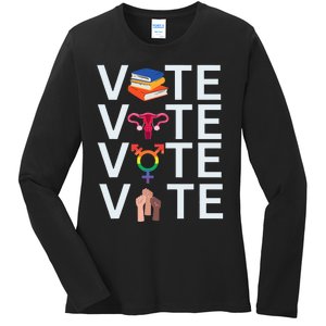 Vote 2024 Presidential Election Human Rights & Lgbtq Ladies Long Sleeve Shirt