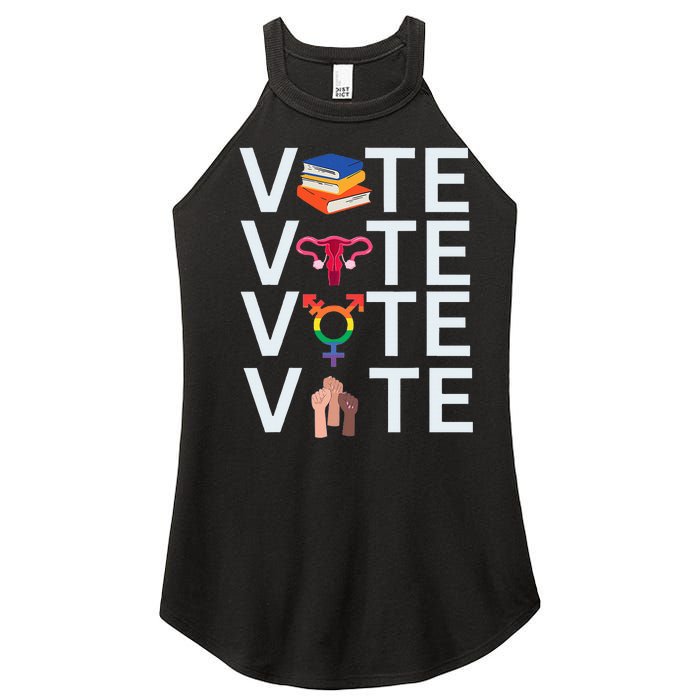 Vote 2024 Presidential Election Human Rights & Lgbtq Women's Perfect Tri Rocker Tank