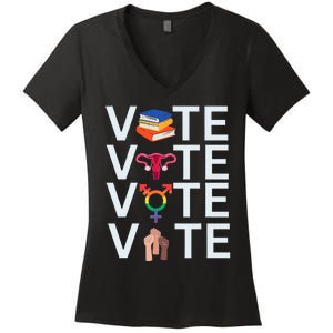 Vote 2024 Presidential Election Human Rights & Lgbtq Women's V-Neck T-Shirt