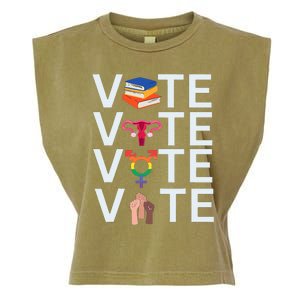 Vote 2024 Presidential Election Human Rights & Lgbtq Garment-Dyed Women's Muscle Tee