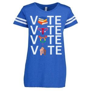 Vote 2024 Presidential Election Human Rights & Lgbtq Enza Ladies Jersey Football T-Shirt