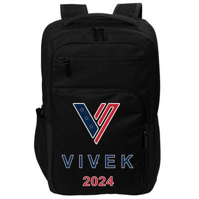 Vivek 2024 Pocket Print Logo Impact Tech Backpack
