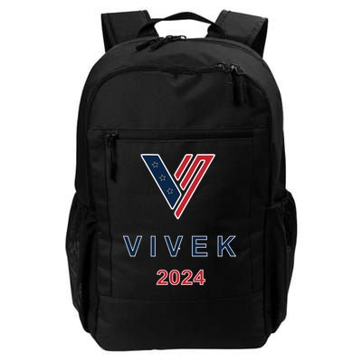 Vivek 2024 Pocket Print Logo Backpack