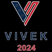 Vivek 2024 Pocket Print Logo Pom Pom 12in Knit Beanie