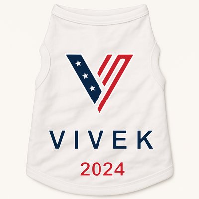 Vivek 2024 Pocket Print Logo Doggie Tank