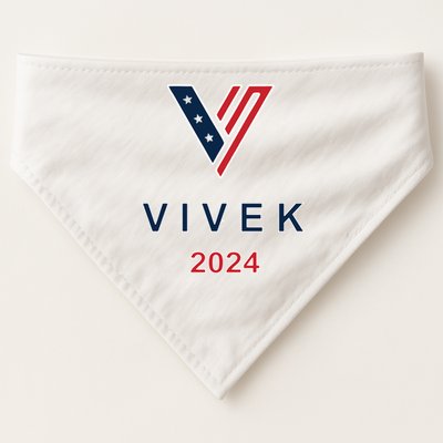 Vivek 2024 Pocket Print Logo USA-Made Doggie Bandana