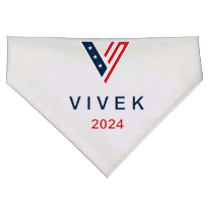 Vivek 2024 Pocket Print Logo USA-Made Doggie Bandana