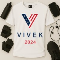 Vivek 2024 Pocket Print Logo Performance Shirt