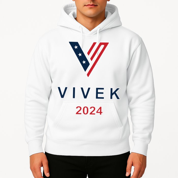 Vivek 2024 Pocket Print Logo Hoodie
