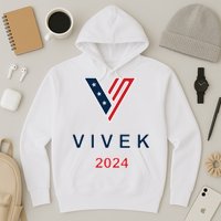 Vivek 2024 Pocket Print Logo Hoodie