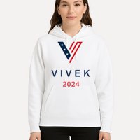 Vivek 2024 Pocket Print Logo Hoodie