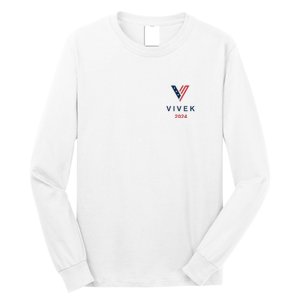 Vivek 2024 Pocket Print Logo Long Sleeve Shirt