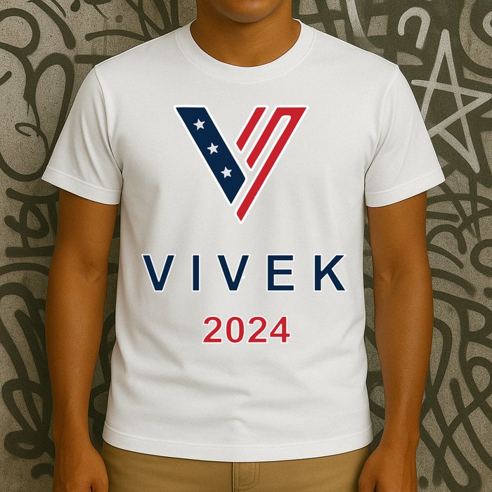 Vivek 2024 Pocket Print Logo T-Shirt