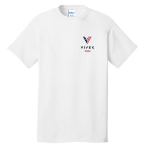 Vivek 2024 Pocket Print Logo Tall T-Shirt