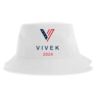Vivek 2024 Pocket Print Logo Sustainable Bucket Hat