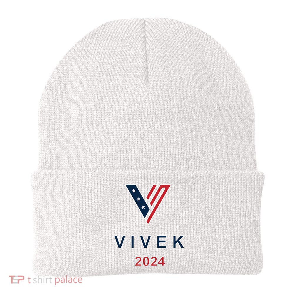 Vivek 2024 Pocket Print Logo Beanie