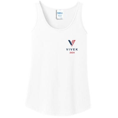 Vivek 2024 Pocket Print Logo Ladies Essential Tank