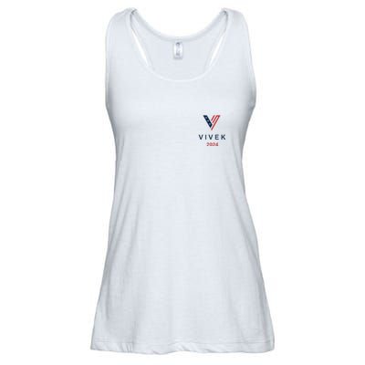 Vivek 2024 Pocket Print Logo Ladies Essential Flowy Tank