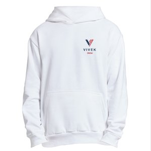 Vivek 2024 Pocket Print Logo Urban Pullover Hoodie