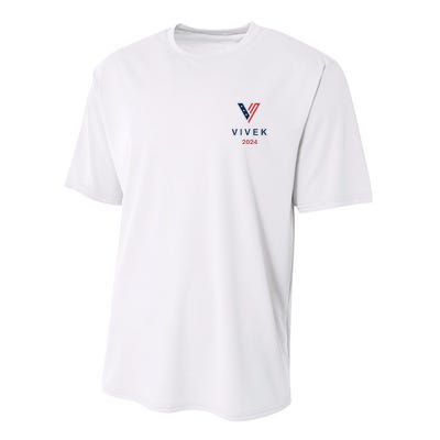 Vivek 2024 Pocket Print Logo Performance Sprint T-Shirt