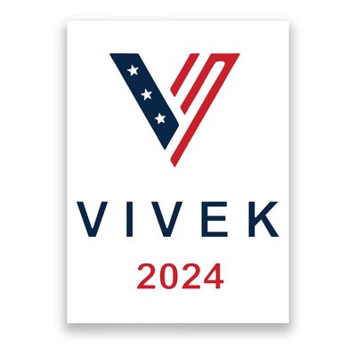 Vivek 2024 Pocket Print Logo Poster