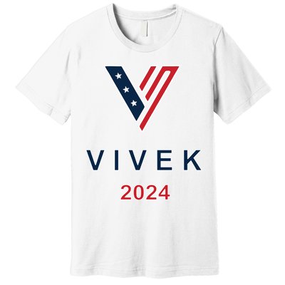Vivek 2024 Pocket Print Logo Premium T-Shirt