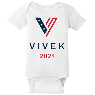 Vivek 2024 Pocket Print Logo Baby Bodysuit