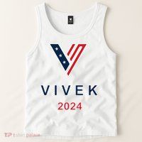 Vivek 2024 Pocket Print Logo Tank Top