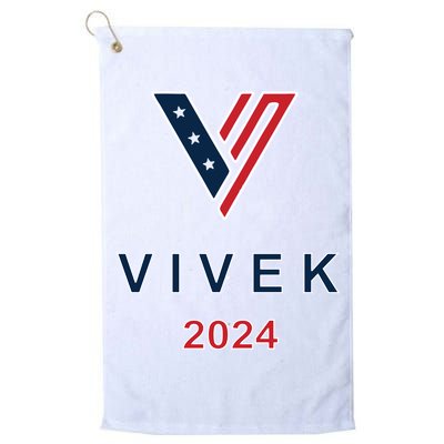 Vivek 2024 Pocket Print Logo Golf Towel