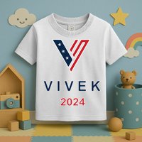Vivek 2024 Pocket Print Logo Toddler T-Shirt