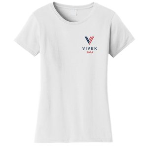 Vivek 2024 Pocket Print Logo Women's T-Shirt