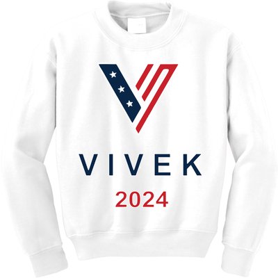 Vivek 2024 Pocket Print Logo Kids Sweatshirt