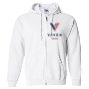 Vivek 2024 Pocket Print Logo Full Zip Hoodie