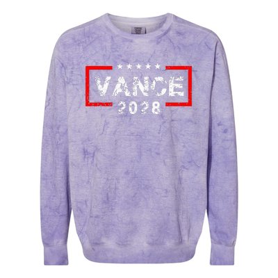 Vance 2028 President Election Campaign Us Flag Colorblast Crewneck Sweatshirt