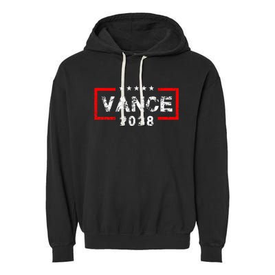 Vance 2028 President Election Campaign Us Flag Garment-Dyed Fleece Hoodie